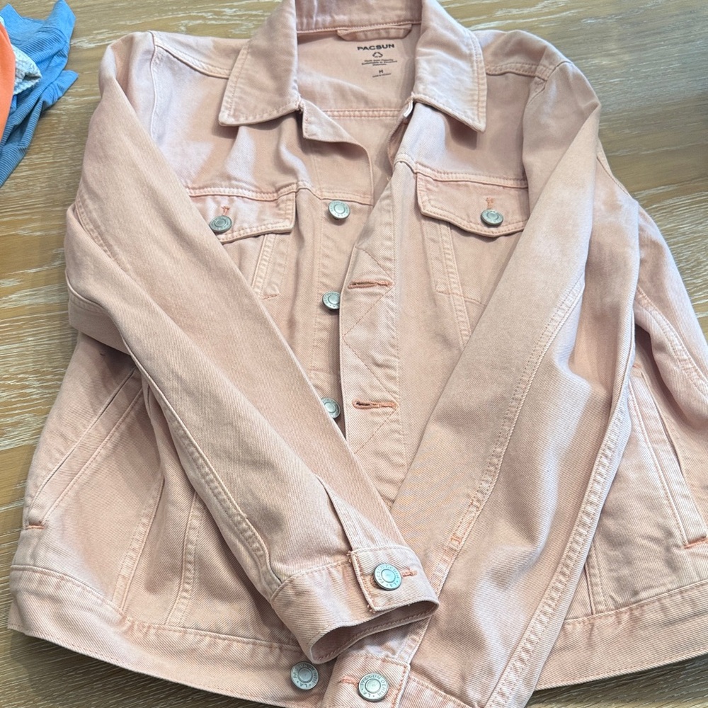 PacSun Blush Pink Denim Jacket